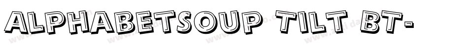 AlphabetSoup Tilt BT字体转换